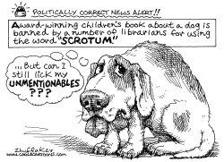 POLITICALLY CORRECT DOG by Sandy Huffaker