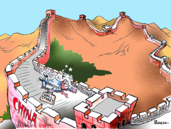 GREAT WALL STREET OF CHINA by Paresh Nath