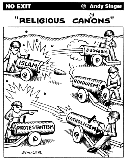 RELIGIOUS CANONS by Andy Singer