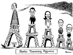 PARIS : TOWERING FIGURES by Paresh Nath