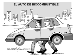 EL AUTO DE BIOCOMBUSTIBLE  by Arcadio Esquivel