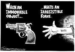 YOUTH GUN VIOLENCE by Joe Heller