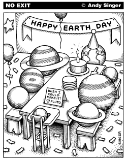 HAPPY EARTH DAY PARTY by Andy Singer