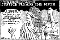 JUSTICE PLEADS THE FIFTH by Monte Wolverton