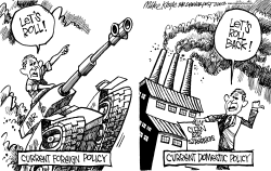 CURRENT POLICIES by Mike Keefe