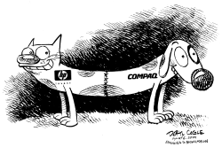 HP COMPAQ CAT DOG by Daryl Cagle