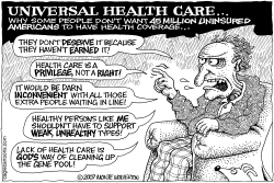 WHY NO UNIVERSAL HEALTH CARE by Monte Wolverton