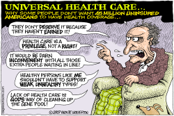 WHY NO UNIVERSAL HEALTH CARE  by Monte Wolverton