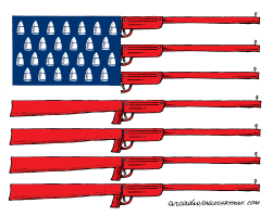 AMERICAN GUN FLAG REPOST by Arcadio Esquivel