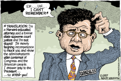 GONZALES INCOMPETENCE   by Monte Wolverton
