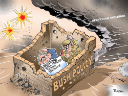 WALL OF BUSH POLICY by Paresh Nath