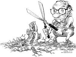 Greenspan Prunes Interest Rates by Daryl Cagle