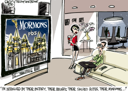 MORMONS ON PBS  by Pat Bagley
