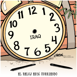EL RELOJ DE IRAQ ESTA CORRIENDO /  by R.J. Matson