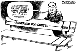 IRAQI GOVERNMENT BENCHMARKS by Jimmy Margulies