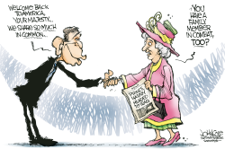 BUSH AND THE QUEEN   by John Cole