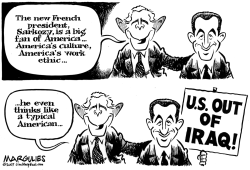 FRENCH PRESIDENT SARKOZY by Jimmy Margulies