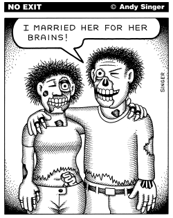 ZOMBIE MARRIAGE by Andy Singer
