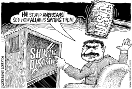 SADDAM AND THE SHUTTLE by Monte Wolverton