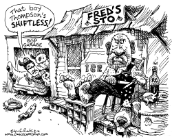 SHIFTLESS FRED by Sandy Huffaker