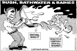 BUSH BATHWATER AND BABIES by Monte Wolverton