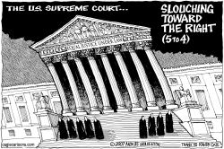 SUPREME COURT  SLOUCHING TOWARD THE RIGHT by Monte Wolverton