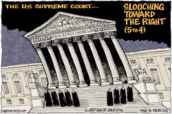 SUPREME COURT  SLOUCHING TOWARD THE RIGHT  by Monte Wolverton