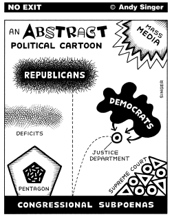 AN ABSTRACT POLITICAL CARTOON by Andy Singer