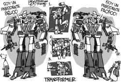 BUSH TRANSFORMER by Pat Bagley