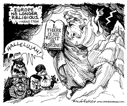 EUROPE NOT RELIGIOUS by Sandy Huffaker