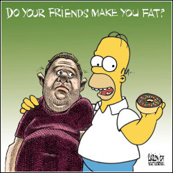 DO YOUR FRIENDS MAKE YOU FAT  by Terry Mosher
