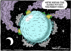 NATURAL DISASTERS AROUND THE GLOBE  by Bob Englehart