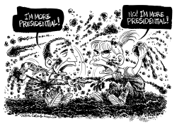 HILLARY AND OBAMA MUD by Daryl Cagle