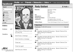 RUDY GIULIANI FACEBOOK PAGE by R.J. Matson
