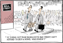 SUBPRIME MORTGAGES  by Bob Englehart
