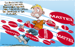 MATTEL BUZZ SAWS  by Daryl Cagle