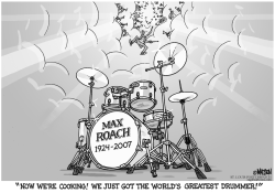 NEW GIG FOR MAX ROACH by R.J. Matson