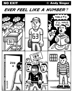 FEELING LIKE A NUMBER by Andy Singer