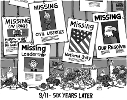 9-11 SIX YEARS LATER by Jeff Parker