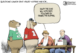 CANADA VEILED VOTERS  by Cam Cardow