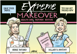 HILLARY CLINTON'S EXTREME MAKEOVER- by R.J. Matson