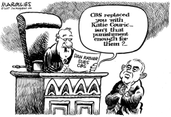DAN RATHER SUES CBS by Jimmy Margulies