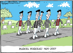MARCEL MARCEAU  by Bob Englehart