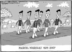 MARCEL MARCEAU by Bob Englehart