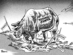 SANCTIONS ON MYANMAR by Paresh Nath