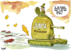JUNTA RUNS DOWN MYANMAR by Chris Slane