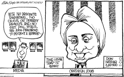 PROJECTED WINNER by Mike Keefe