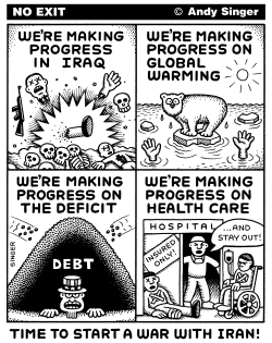 PROGRESS AMERICAN STYLE by Andy Singer