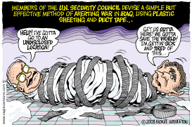  BUSH AND CHENEY WRAPPED by Monte Wolverton