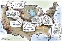 CALIFORNIA FIRES AND CLIMATE CHANGE by Joe Heller